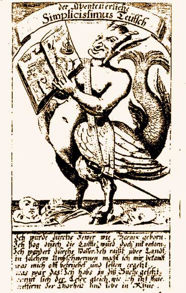 Simplicissimus Teütsch · Schelmenroman von Grimmelshausen, Beispiel deutscher Sprache und Schreibweise von 1669