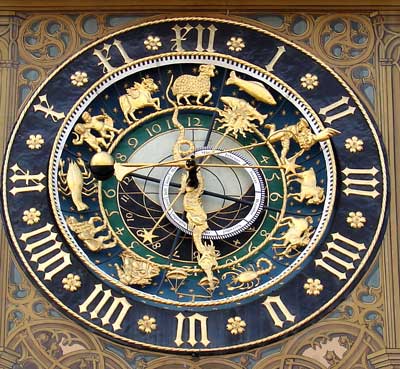 Rathaus Ulm: astronomische Uhr, ca. 1520
