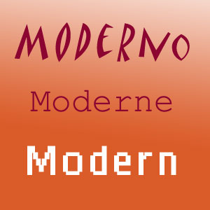 Moderno · Moderne