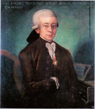 Wolfgang Amadeo Mozart con 21 años - 1777