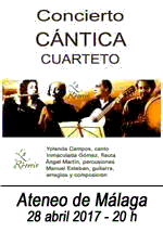 CANTICA Cuarteto en el Ateneo de Málaga