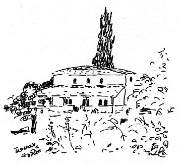 Kloster Taxiarchon, Zeichnung Trudl Wohlfeil