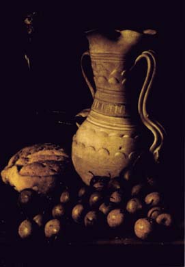 Luis Eugenio Mel&eacute;ndez (1716-1780), Stilleben mit Brotdarstellung