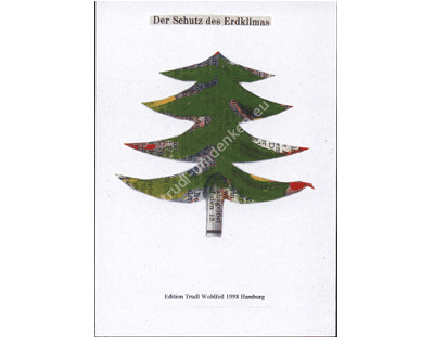 Schutz des Erdklimas - Edition Trudl Wohlfeil - Aktionspostkarte zu Weihnachten