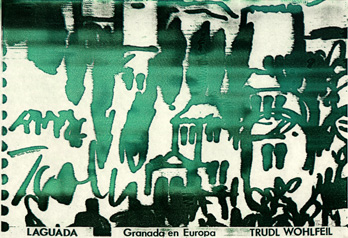 Trudl Wohlfeil - Plakat der Ausstellung 'Granada en Europa', Galería Laguada, Granada